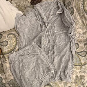 Stars Above Gray Pajama Set